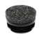 Round Chair Tip Insert Plug with SuperFelt® - Ribbed - 1 1/2'' Diameter Tube