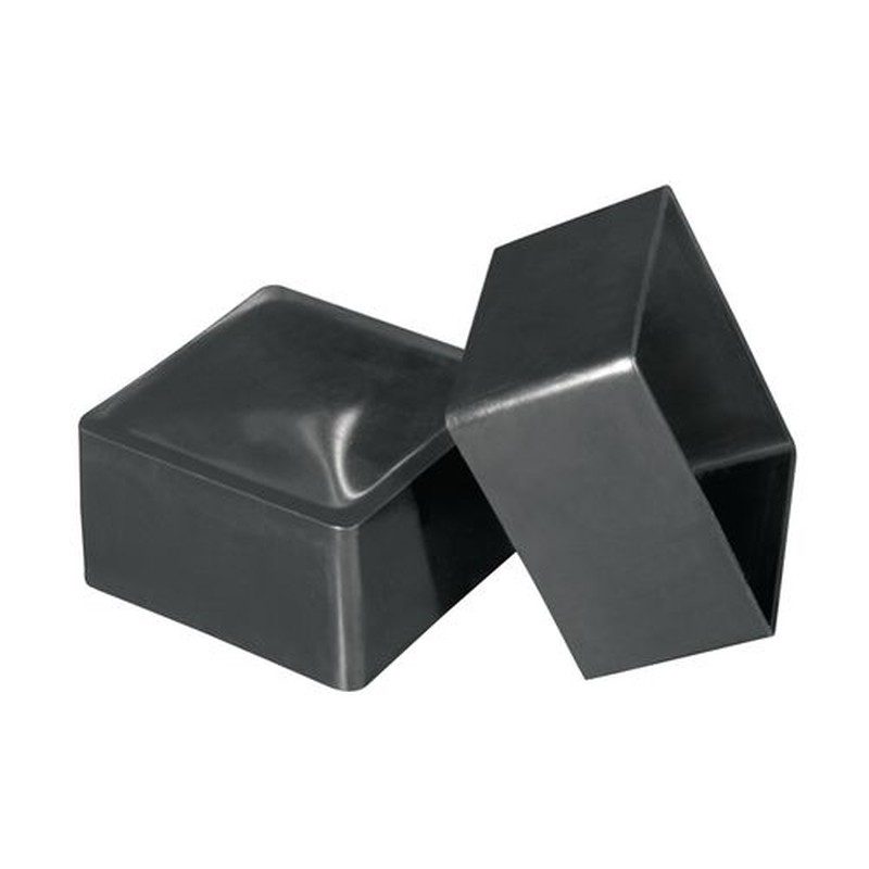 Chair Tip End Cap - Square - Fits over 1'' Diameter Tube for Furniture - High Profile
