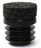 Round Chair Tip Insert Plug with SuperFelt® - Ribbed -  3/4'' Diameter Tube