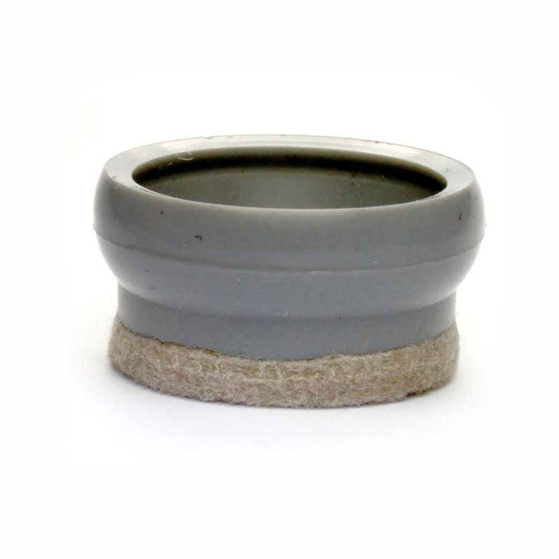 Glide Cap with Felt for Chair Tips - Deep Profile - Grey