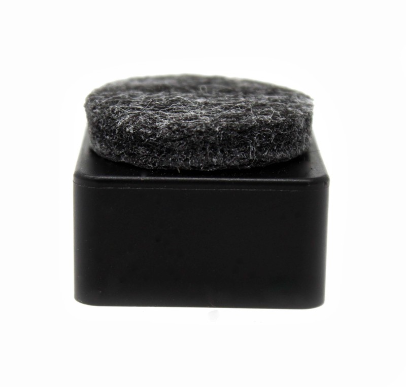 Chair Tip End Cap with SuperFelt® -  Square -Fits over 1'' Diameter Tube for Furniture